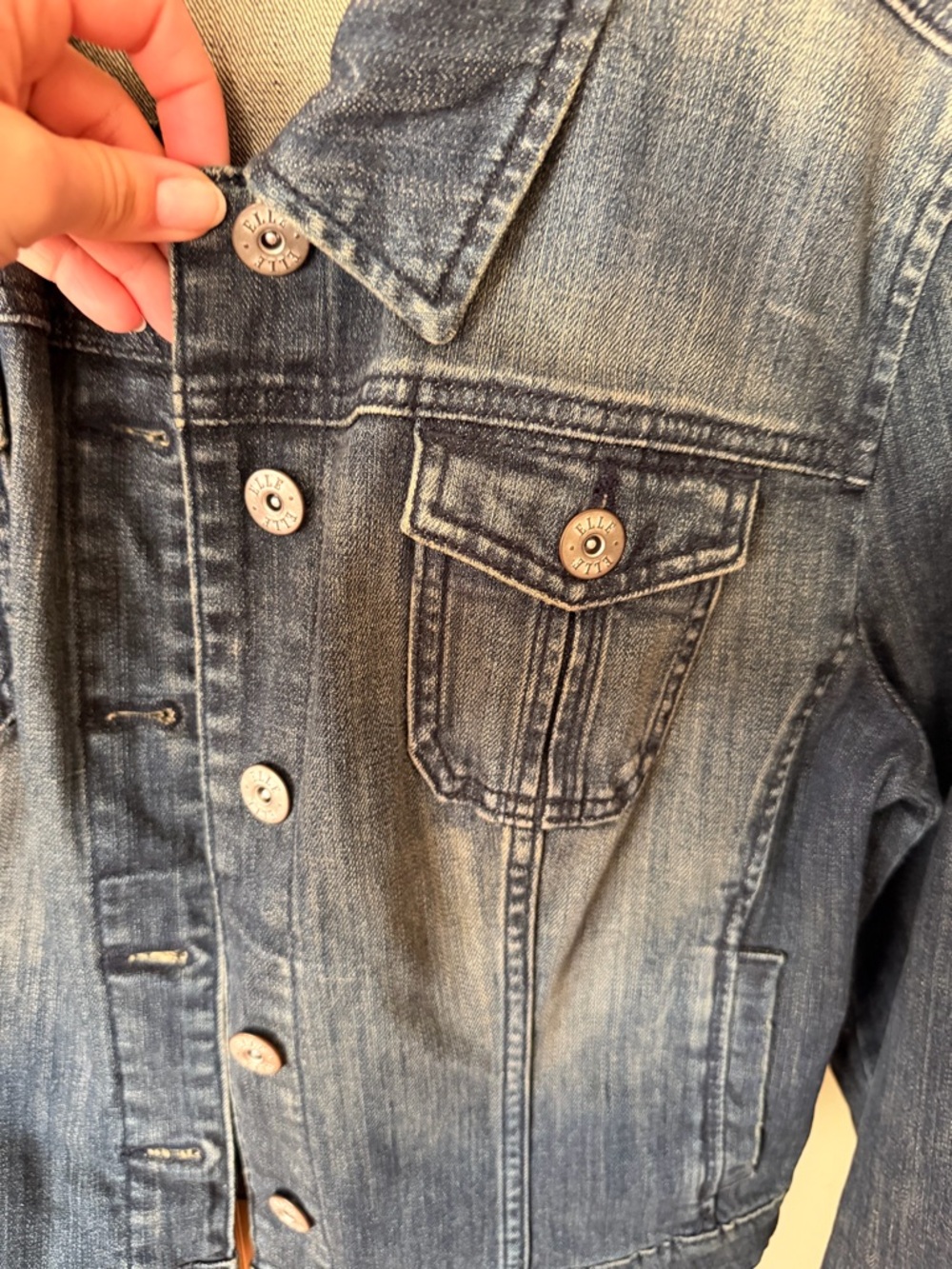 ELLE Women's Denim Jacket - Picture 4 of 5